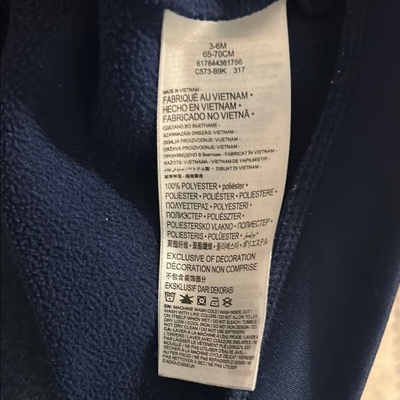 Nike Kids Navy Blue Hoodie Jacket - Picture 3 of 5